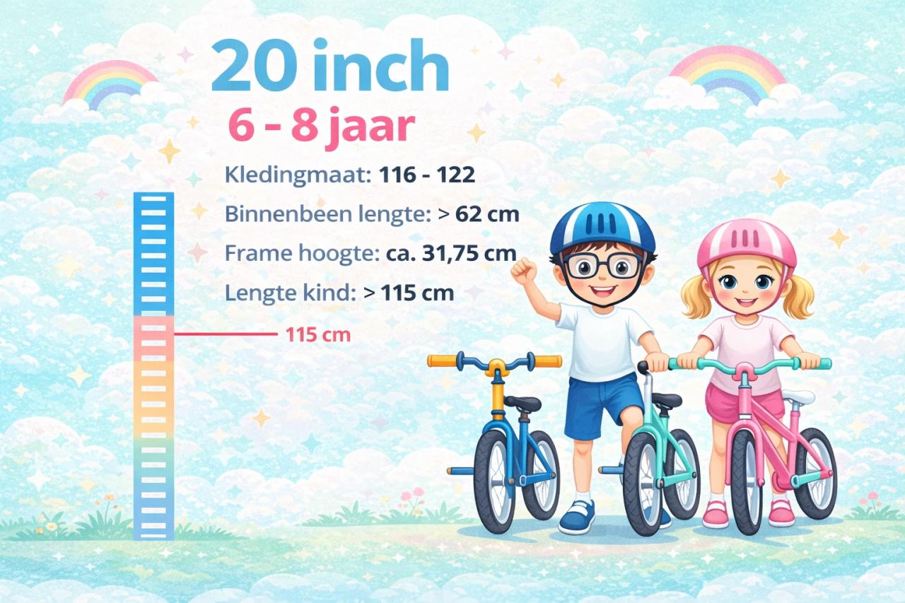 🚲 Bike Fun Kids Camouflage Jongensfiets – 20 inch – Versnellingen