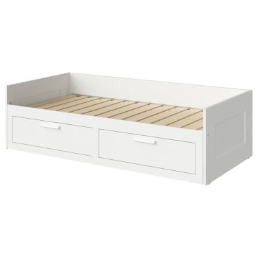 Brimnes bed bank met 2 lades