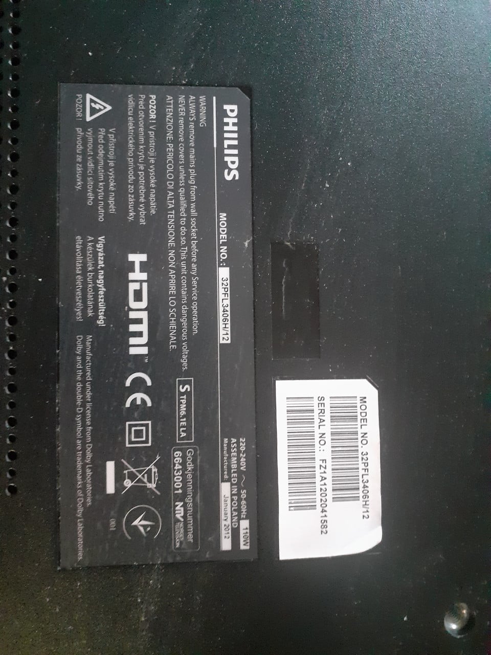3 x TV *** televisie *** 32 inch = 80 cm + afstandbed. & Div. merk