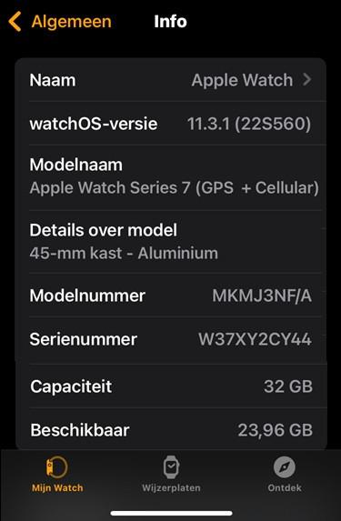 Apple (smart) Watch 7 met Cellular en wifi
