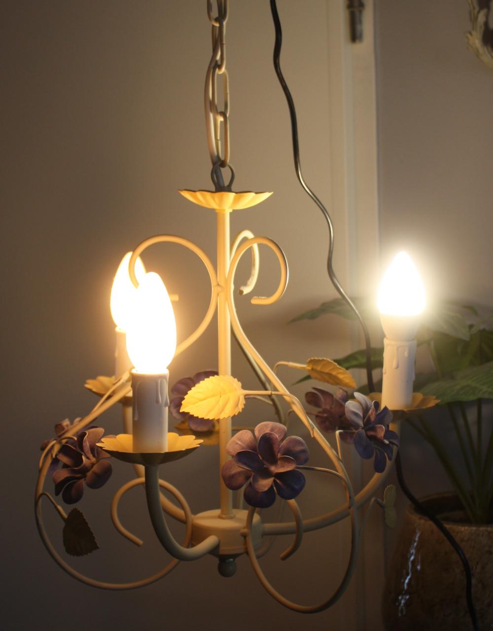 Vintage hanglamp met 3 lichtpunten