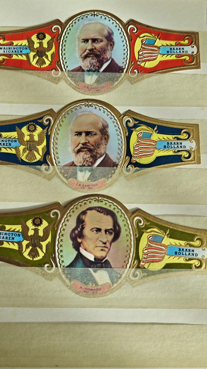 Een boekje met Sigarenbandjes