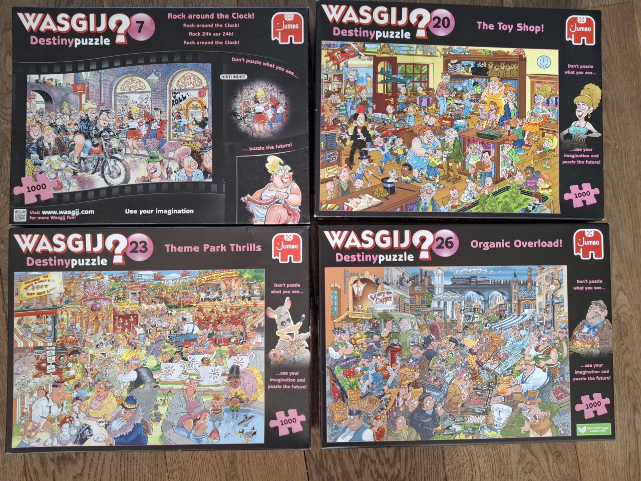 Veel WASGIJ en VAN HAASTEREN puzzels en anderen