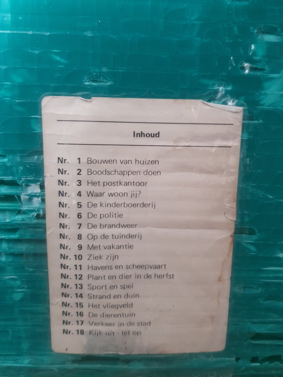 3 koffers met schoolplaten