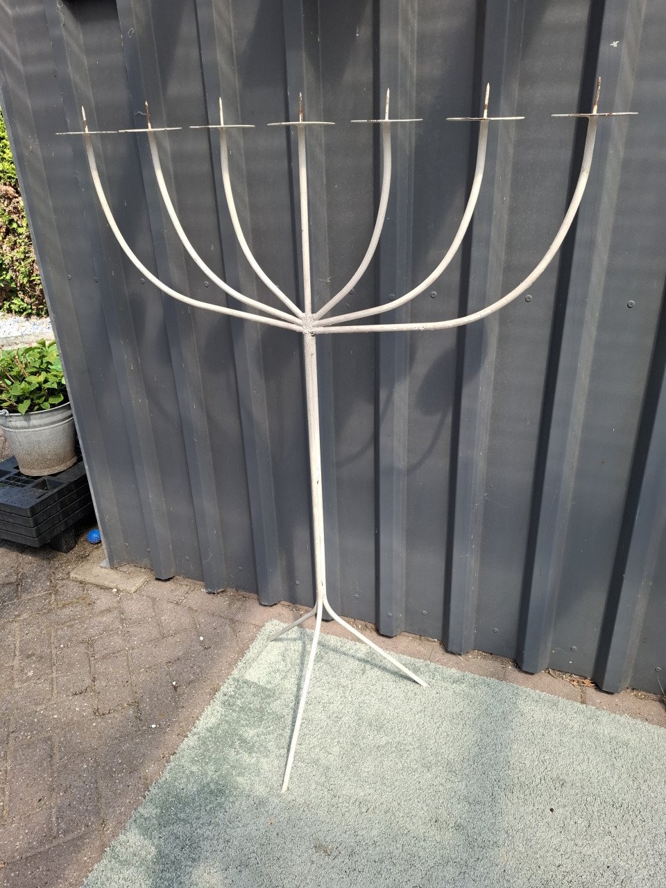 Zwaar metalen kaarsenhouder