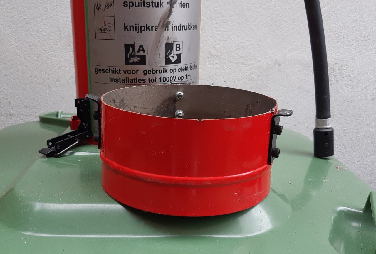 Brandblusser als Ideeënbus, enquettebus, suprise enz.