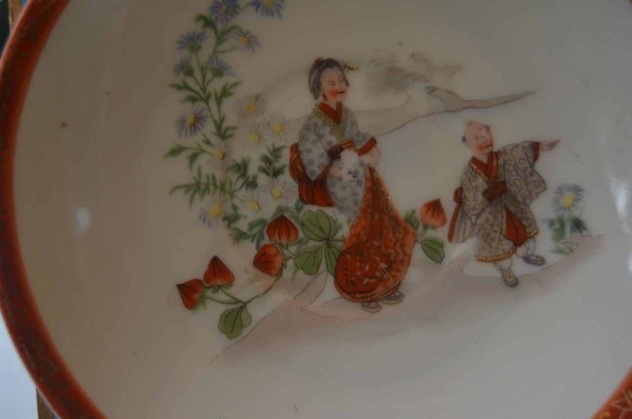 2 Identieke 'Japanse' bordjes, Bavaria porselein ipst.