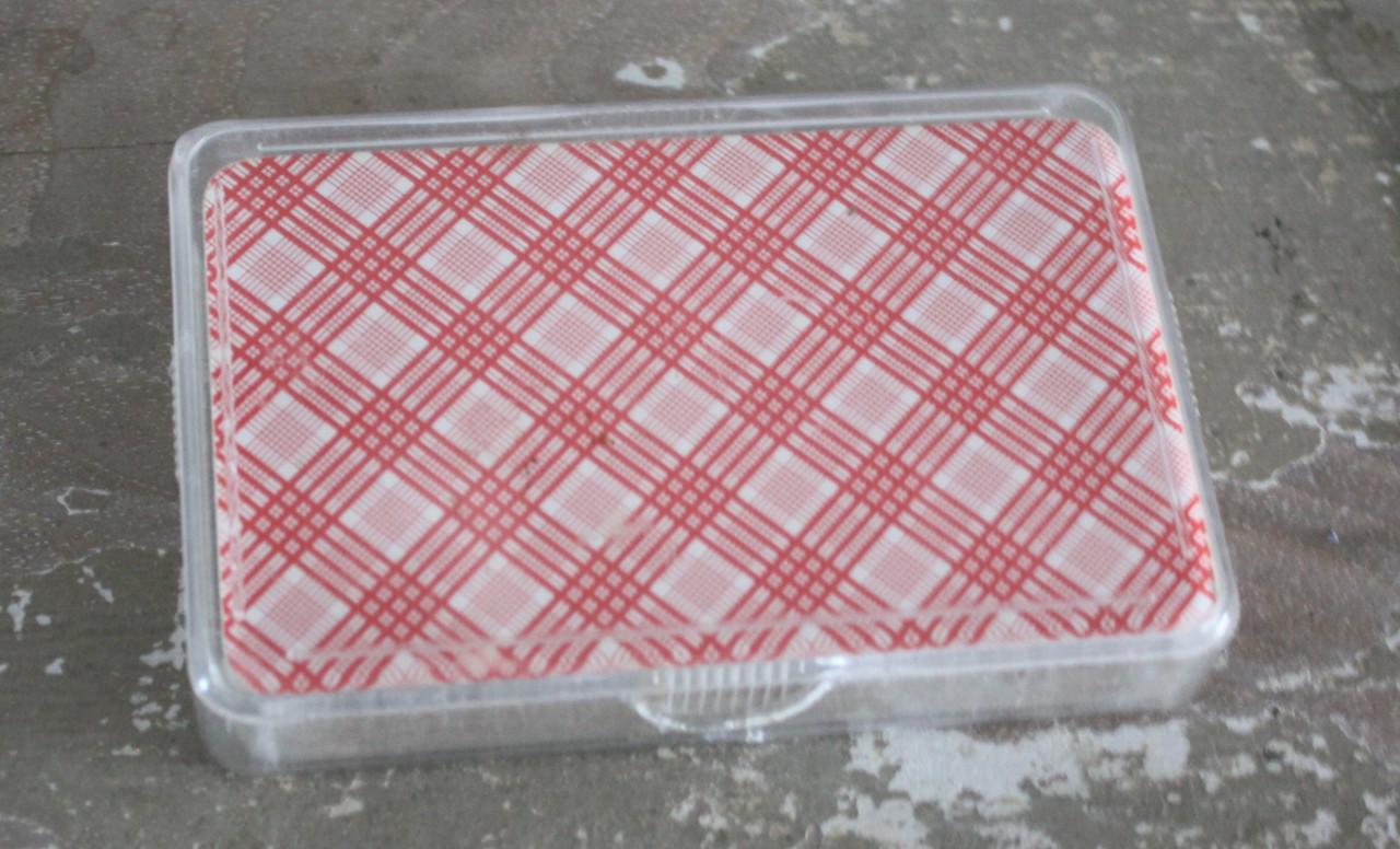 Spelkaarten gruit rood wit