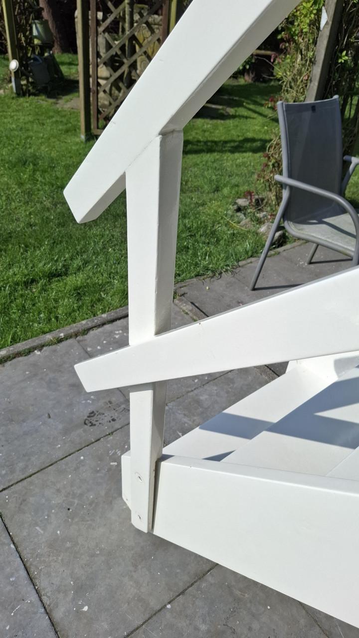 Hard houten trap Strandhuis