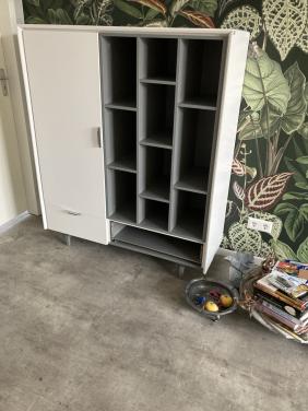 Kastje lang 120xhoog 145x42 cm diepWit