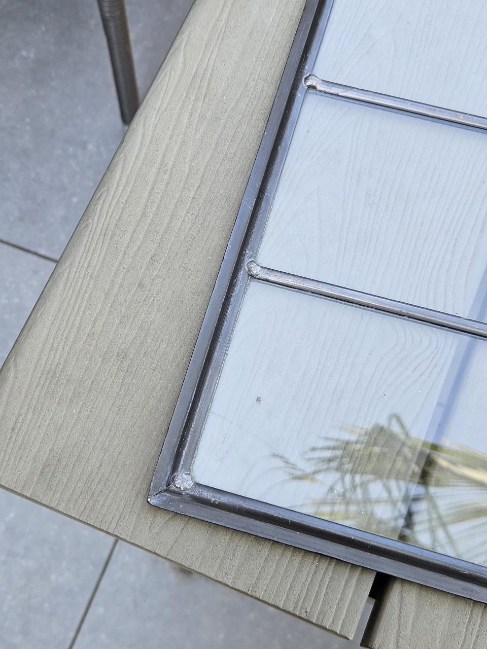 Decoratief glas in lood raam met roedeverdeling zgan
