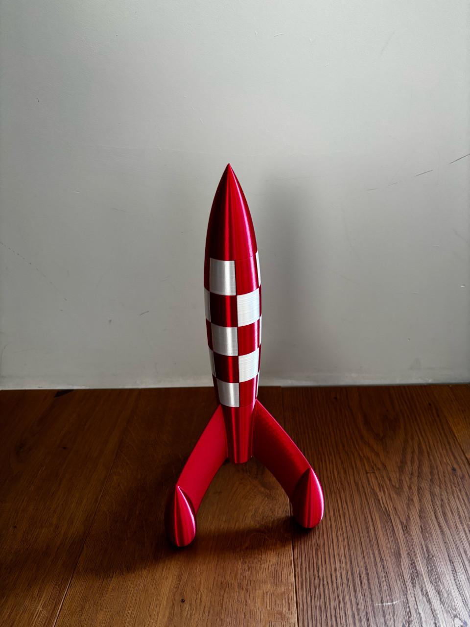 Tintin kuifje raket 38cm hoog