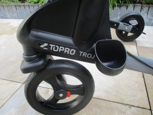 Zgan Topro Troja 2G  rollator met zitje grote tas rugsteun en stokhouder
