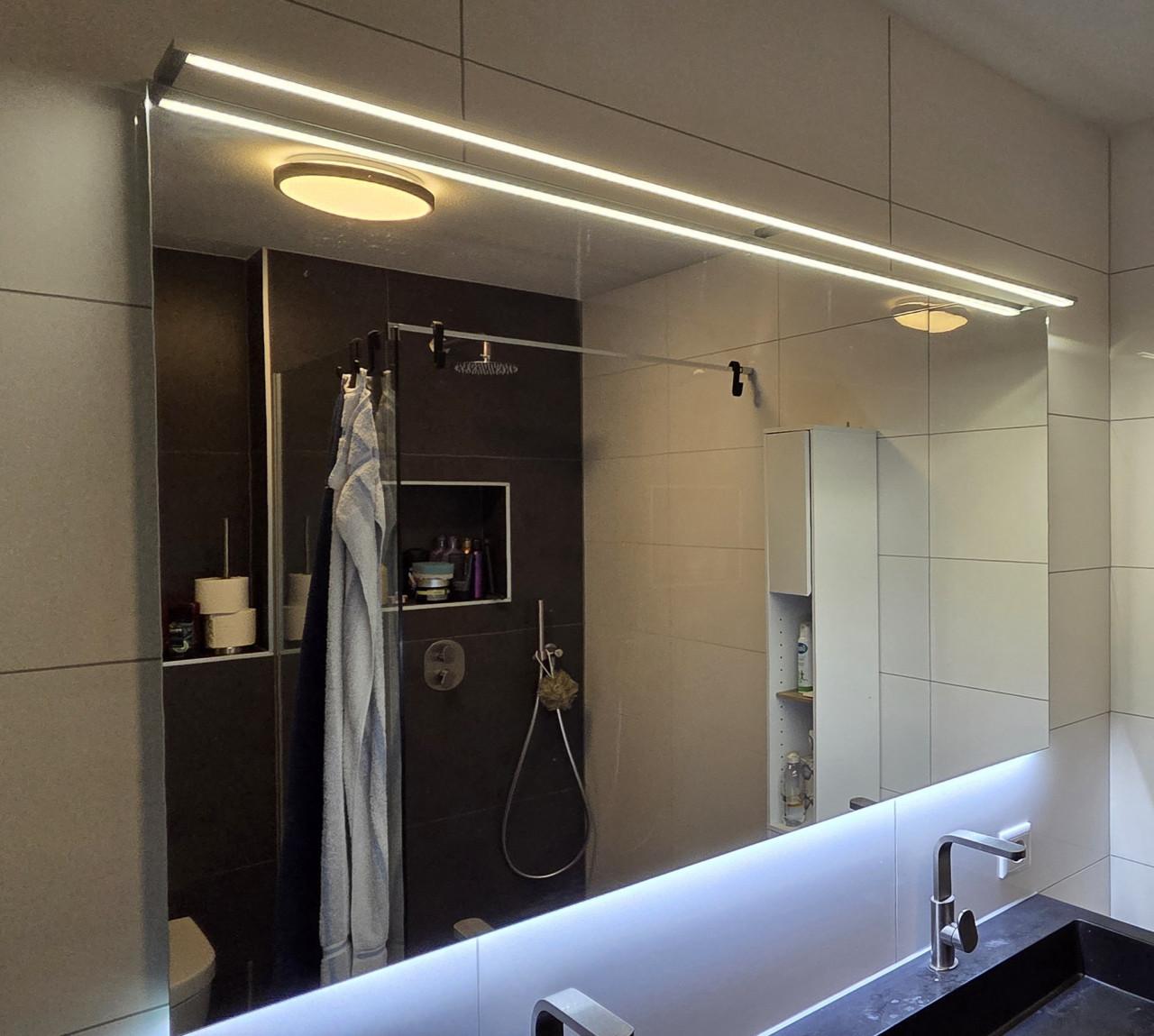 Badkamerspiegel met verlichting