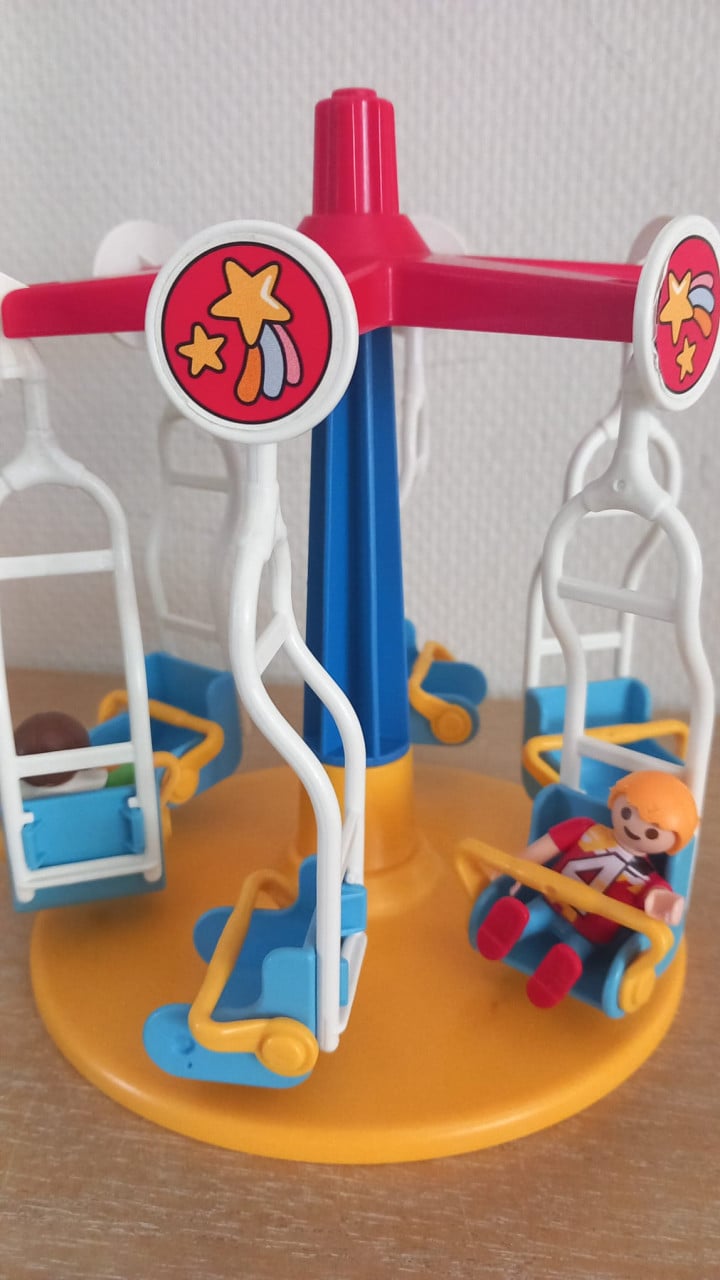 Playmobil speeltuin met draaischommel en glijbaan