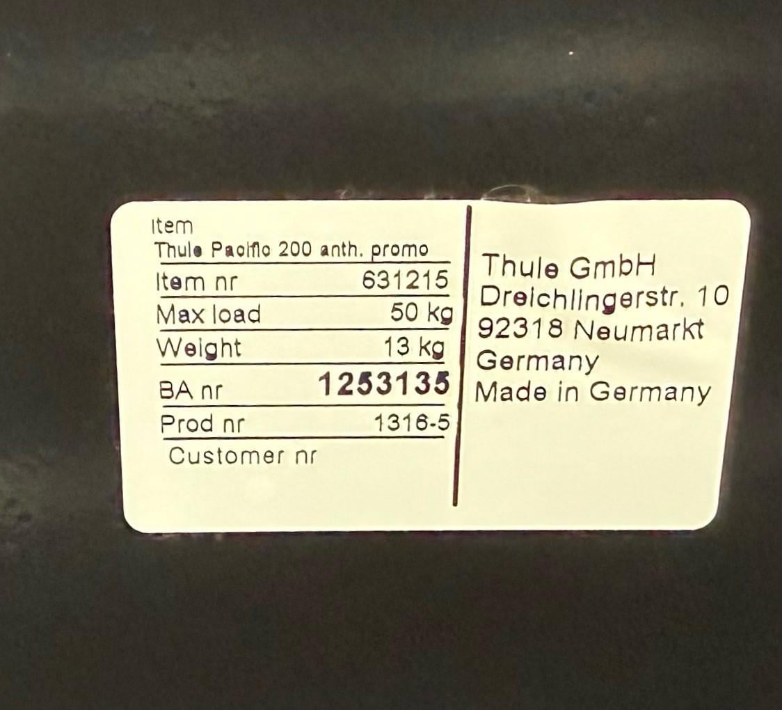 Thule Pasific 200 dakkoffer 410 liter