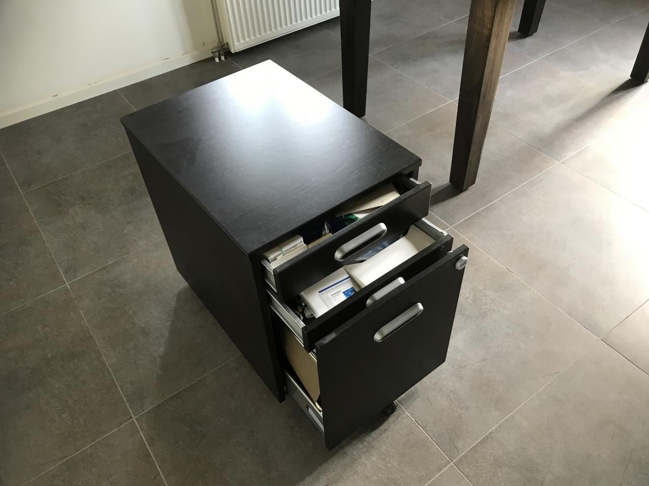Koloniale tafel/bureau met evt bureaulade meubel
