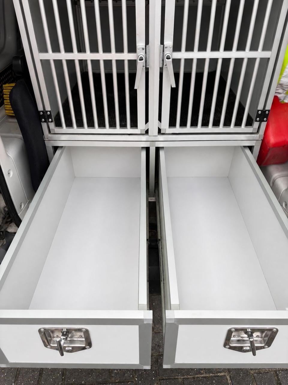 Hundos Autobench Dubbel recht model met ladeblok dubbel