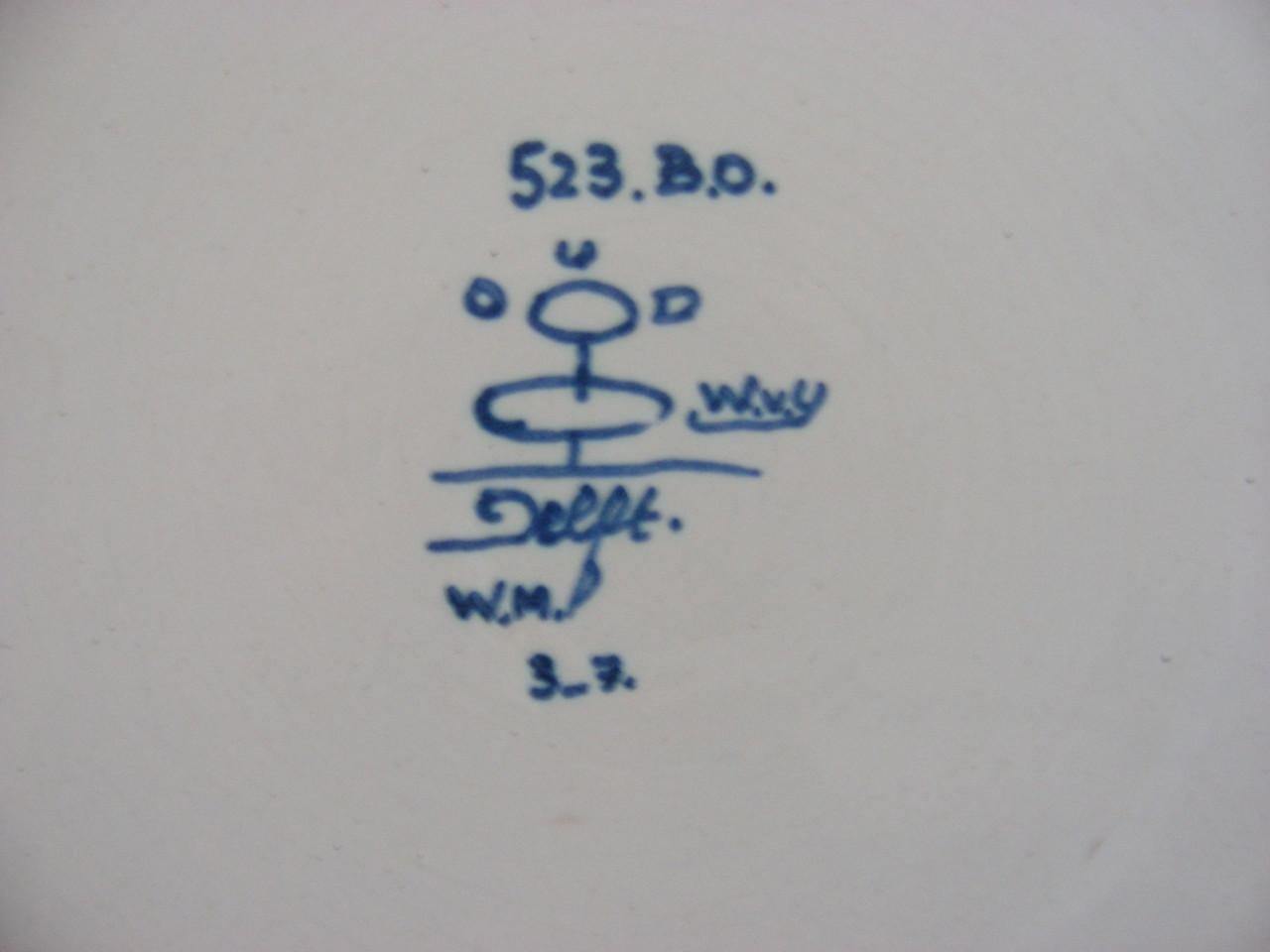 Delftsblauw wandbord