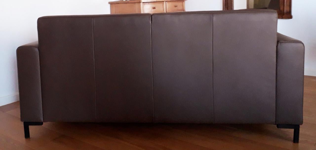 2,5 zits lederen bank