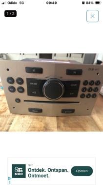 Radio programmeren Opel Astra H