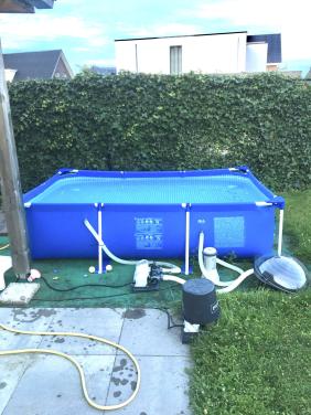 Intex frame zwembad 300x200x75 plus veel accesoires