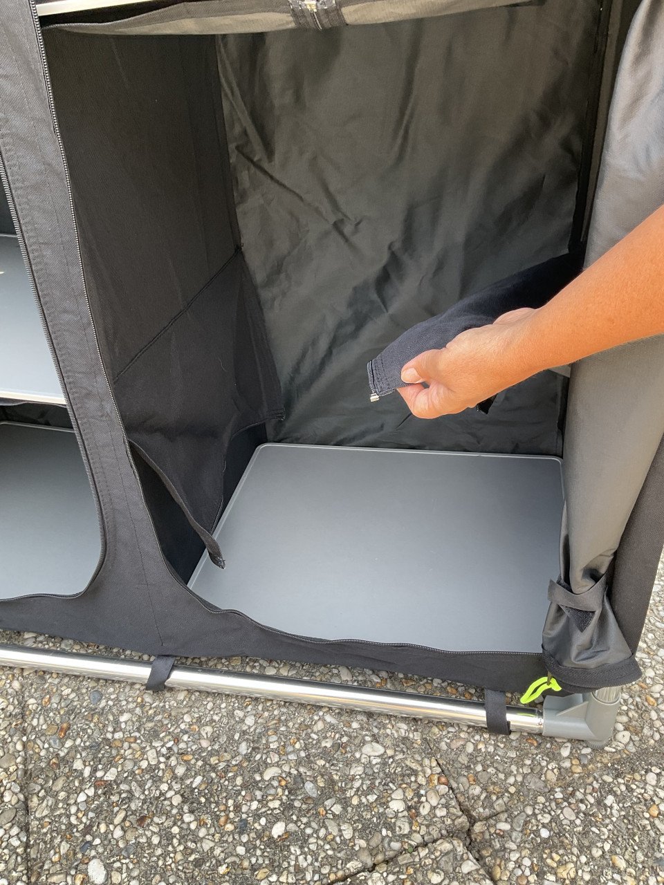 Dubbele camping garderobekast