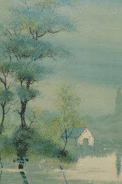 Mooie grote litho/zeefdruk Bernard Charay
