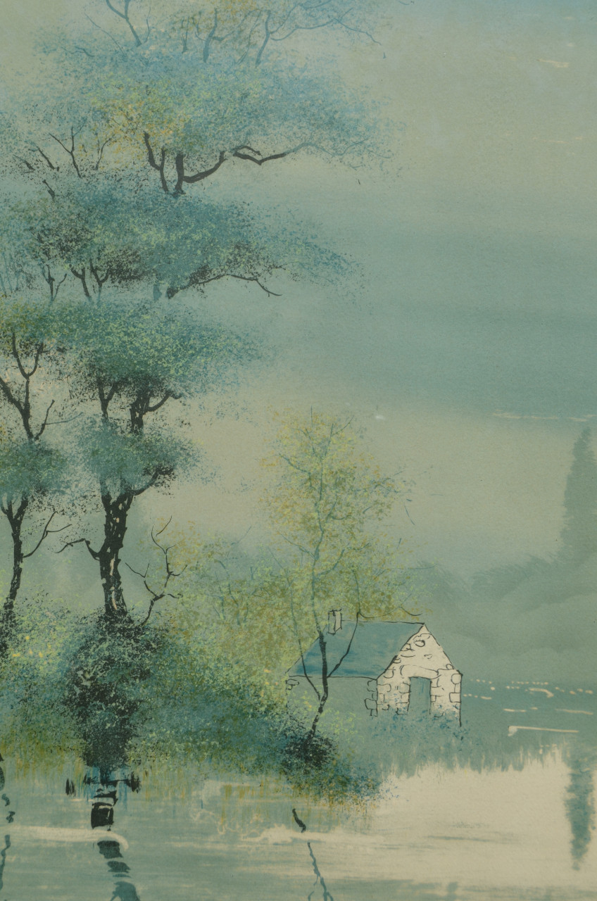 Mooie grote litho/zeefdruk Bernard Charay