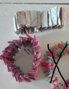 2 rekbare armbanden