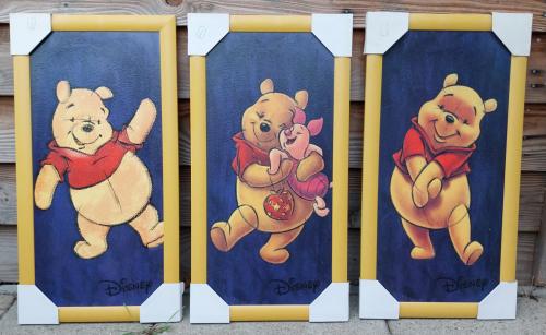 Schilderijen Winnie the Pooh, per stuk € 4,-