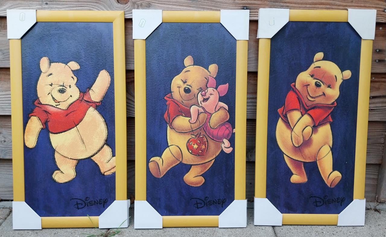 Schilderijen Winnie the Pooh, per stuk € 4,-