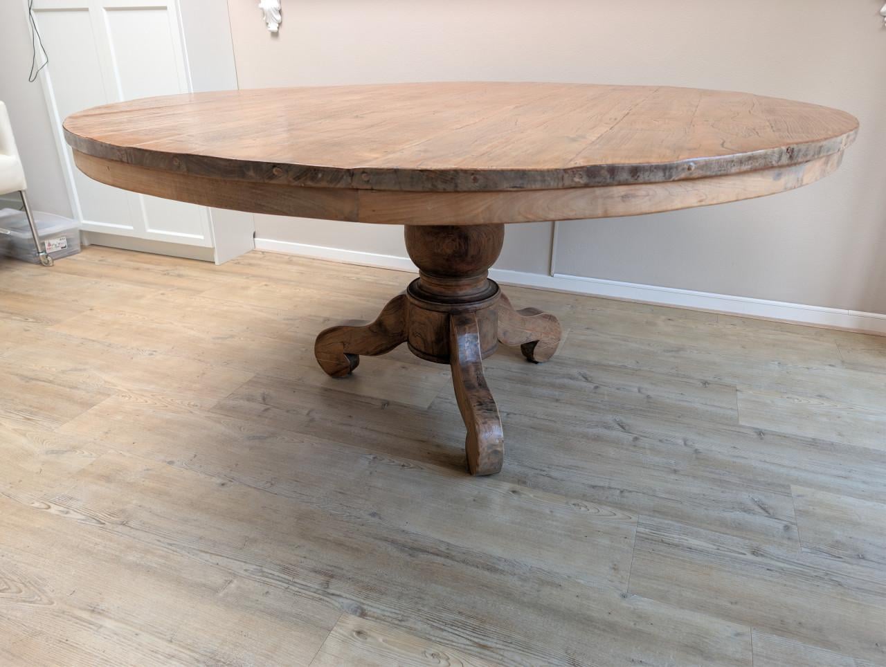 Ronde Teak eettafel 160cm
