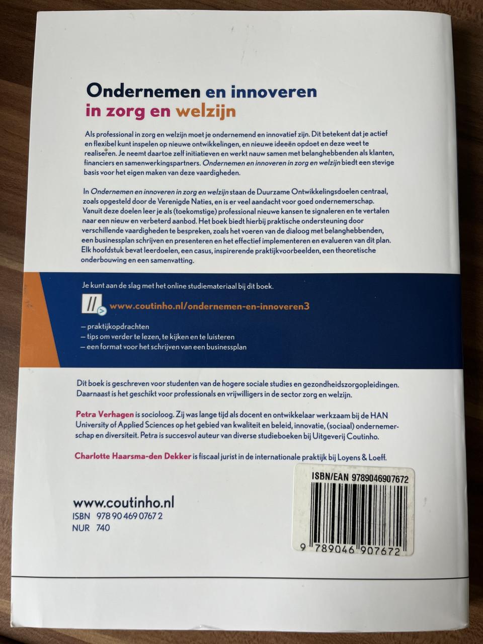 Ondernemen en innoveren in zorg en welzijn