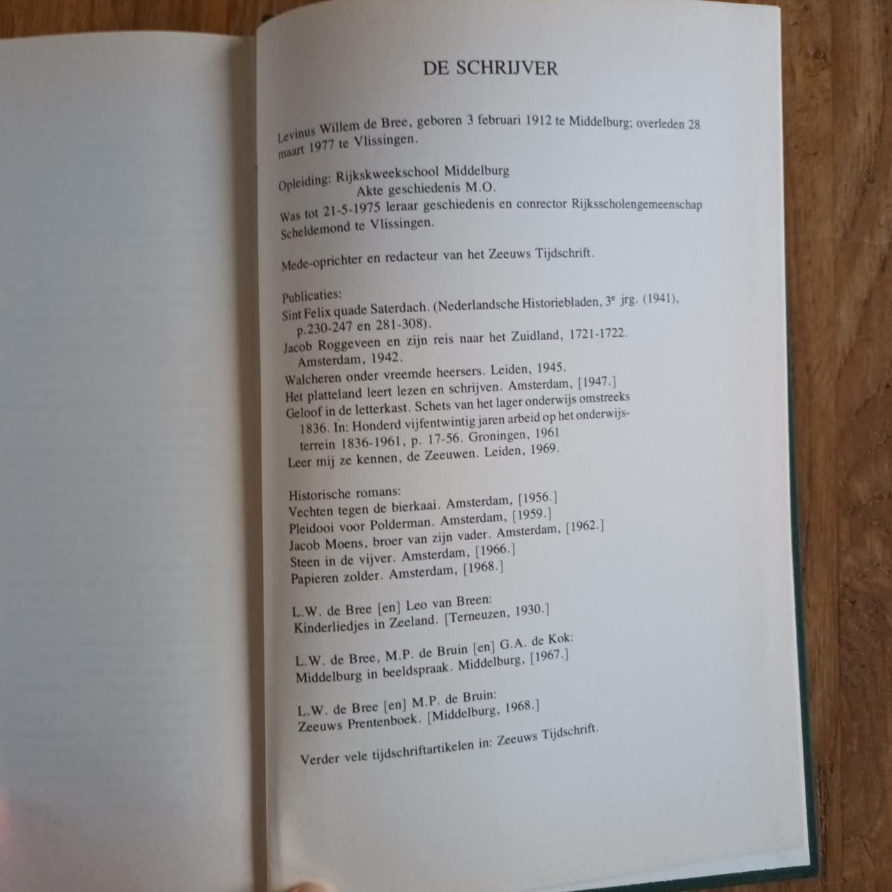 Zeeland 40-45 van L.W. de Bree deel I