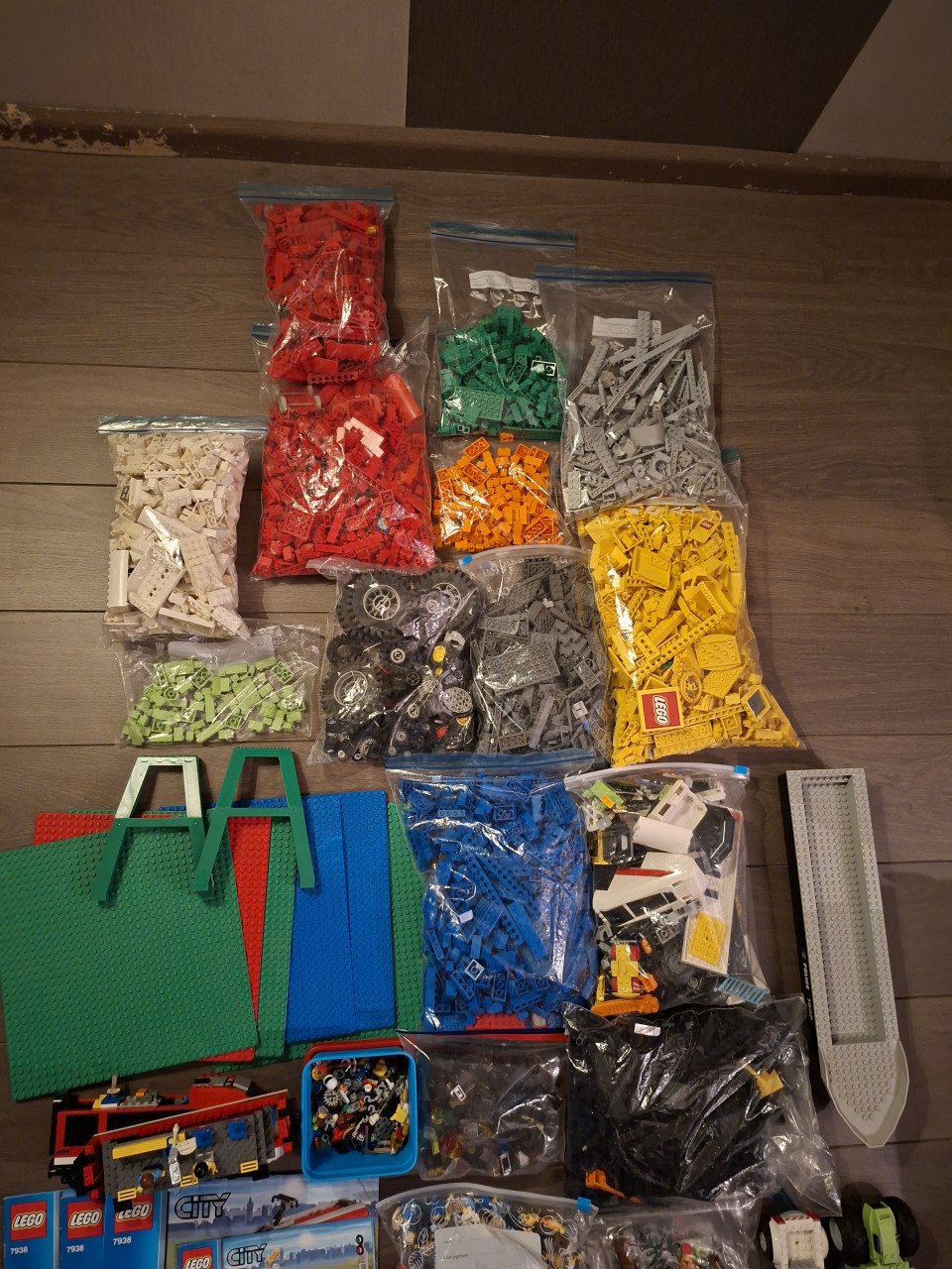 Partij lego oa 2 treinen 7939 7938