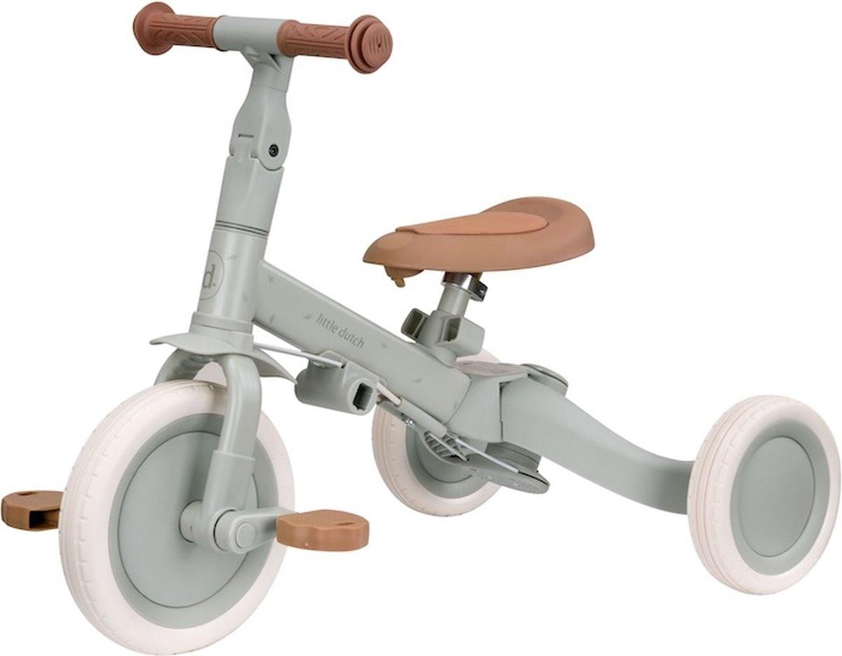 Little Dutch 3 in 1 driewieler groen