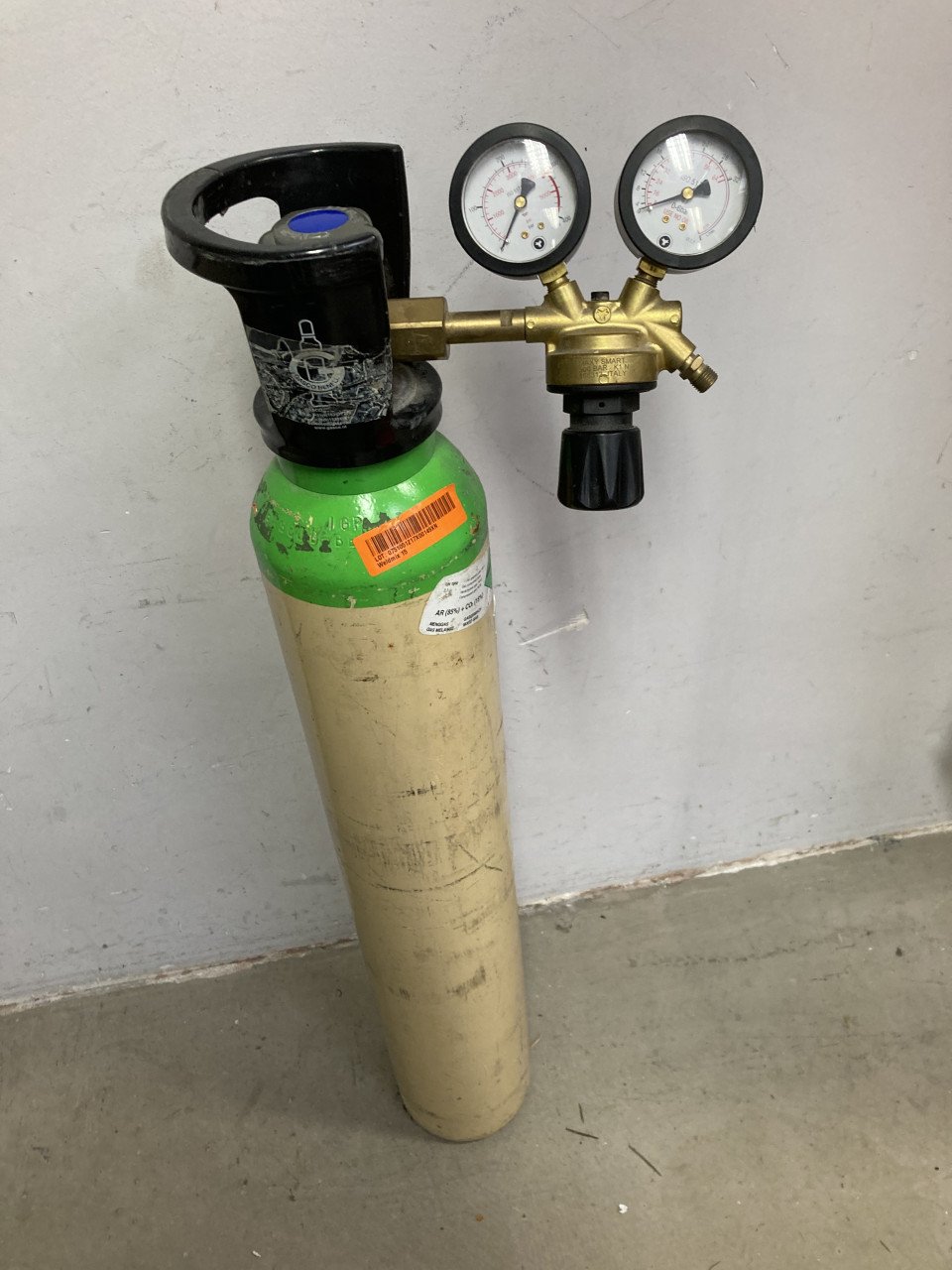 Mig-Mag gasfles met mixed vulling 85-15%