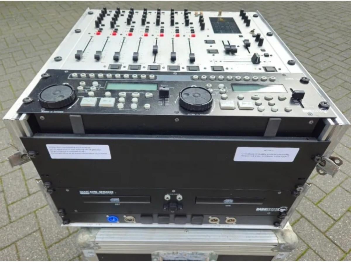 DJ Audio mixers met flightcase