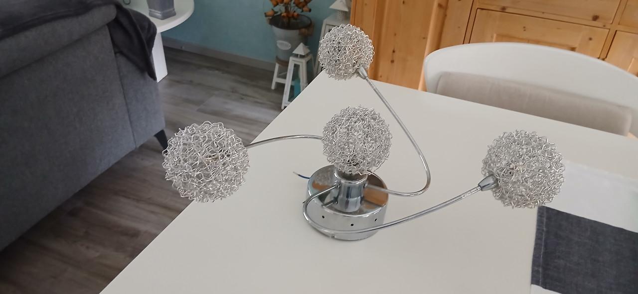Plafondlamp zilver kleur