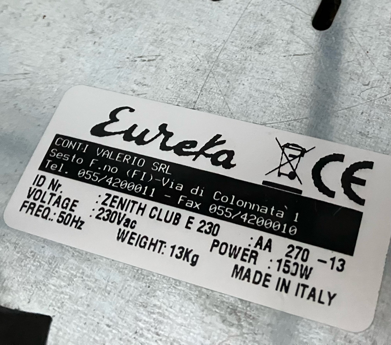 Bonenmaler Eureka Zenith Club E
