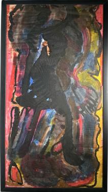 Schilderij Ernst Vijlbrief. Groot 70x130cm!