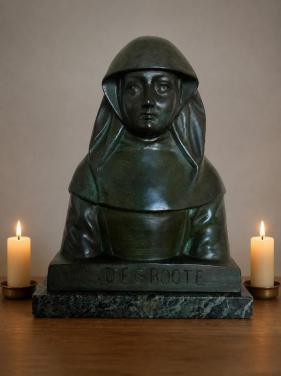 GEWELDIG MOOI GESIGNEERD BRONZEN ART DECO BEELD