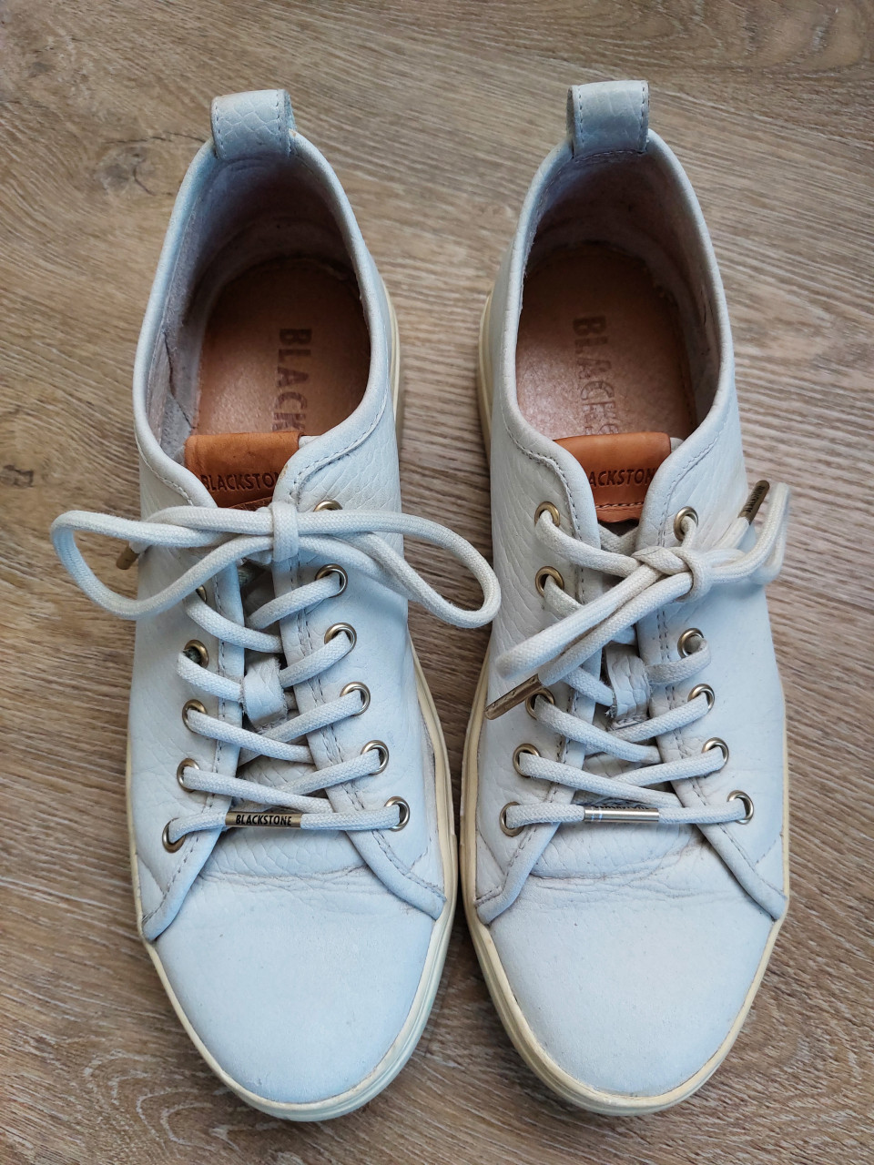 Blackstone dames sneakers nubuck- wit- mt 39- sportschoenen