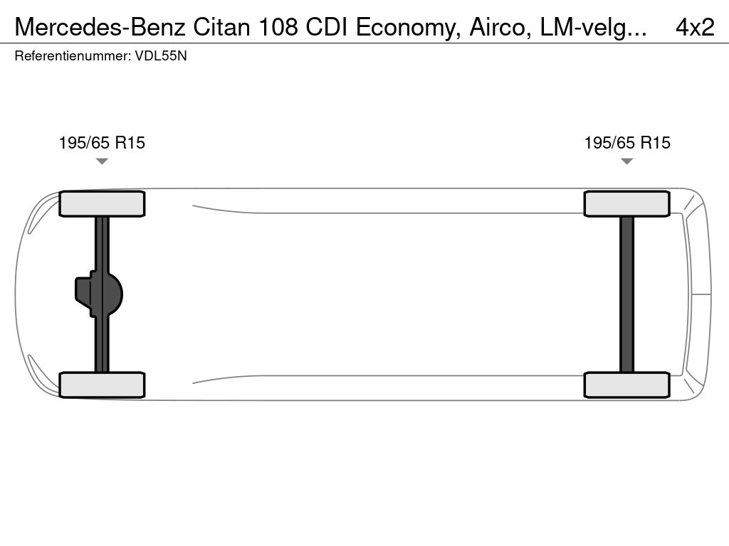 Mercedes-Benz Citan 108 cdi economy, airco, lm-velgen enz..