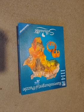 Silhouette puzzel Afrika