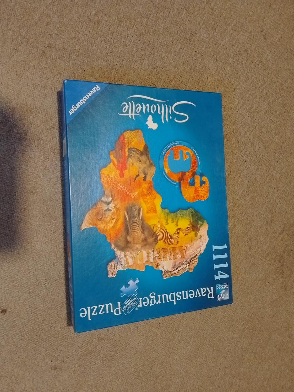 Silhouette puzzel Afrika