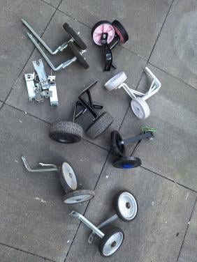 Zijwieltjes  gebruikt.