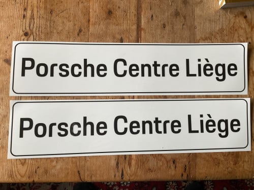 Porsche Centre Liege stickers