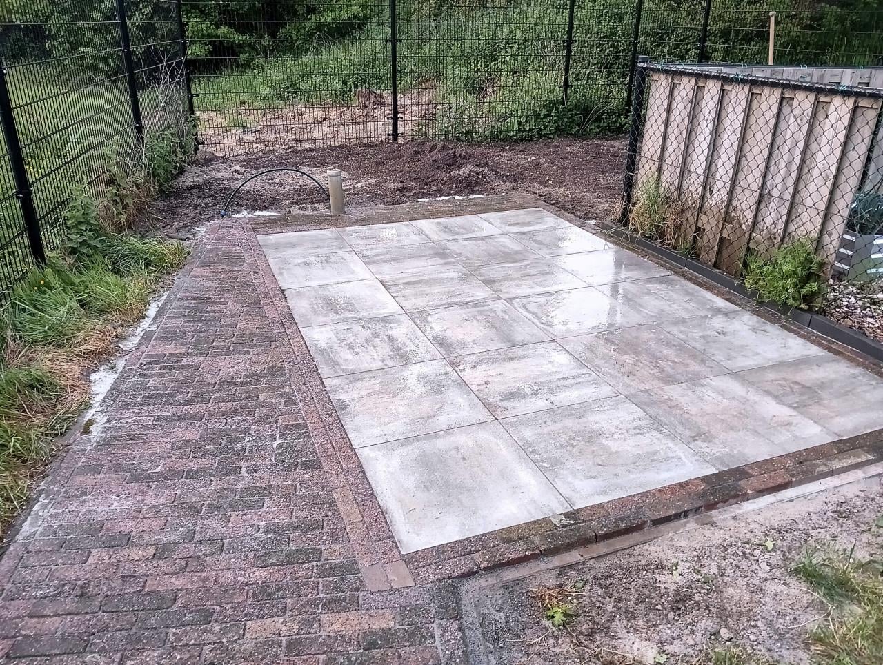 Grond,Groenen Straatwerk.